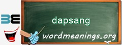 WordMeaning blackboard for dapsang